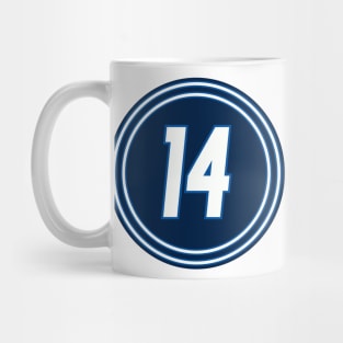 Ab McDonald Number 14 Jersey Winnipeg Jets Inspired Mug